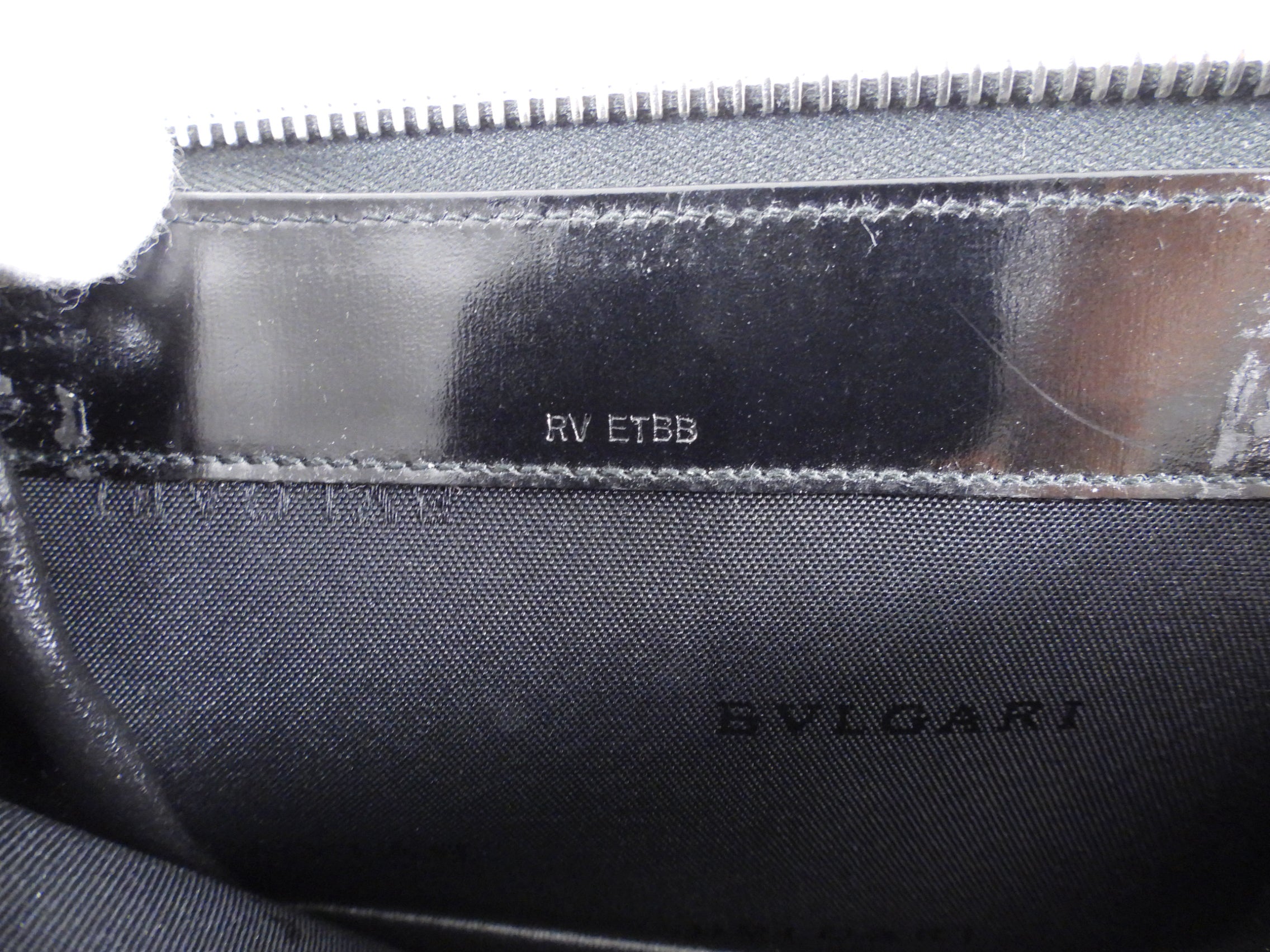 Bulgari Black Nylon Small Travel Cosmetic Wristlet Pouch - Luxury Makeup Bag for Women, Perfect for Travel & Everyday Use