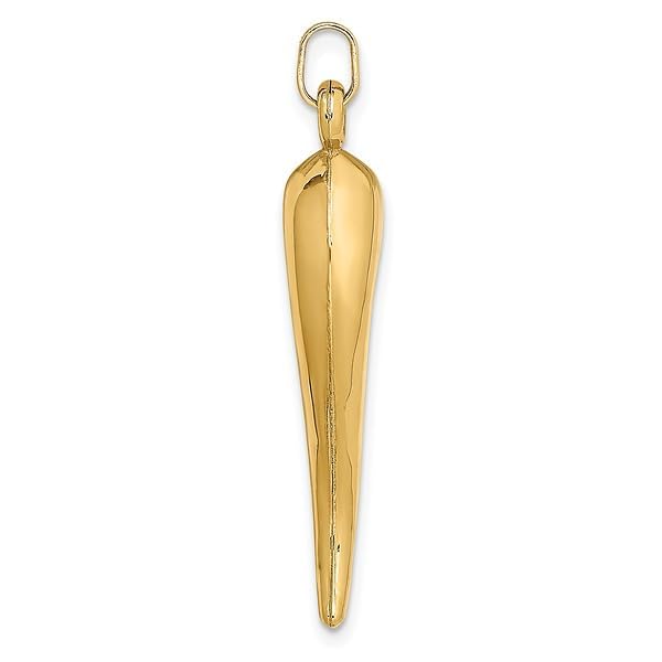 14K Solid Yellow Gold Italian Horn Necklace - Cornicello Lucky Charm Pendant for Protection & Good Fortune | Perfect Gift for Birthdays, Anniversaries & Special Occasions