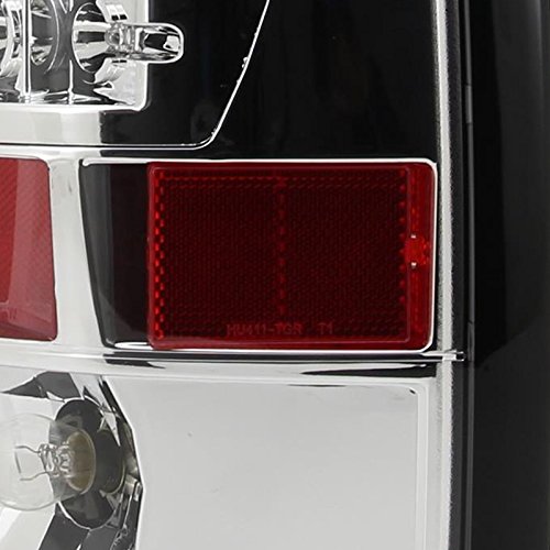 Spec-D Tuning LED Tail Lights for Dodge Ram 1500/2500/3500 - Smoke Lens with Red LED - Direct Fit Replacement - Enhances Visibility & Style for Night Driving & Off-Road Adventures