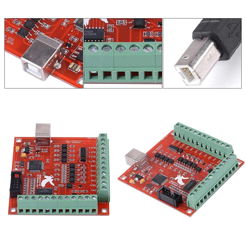 Fafeicy USB 100KHz 4-Axis CNC Motion Controller Card for Stepper & Servo Motors - Perfect for CNC Engraving, Milling, Laser Cutting and DIY Automation Projects