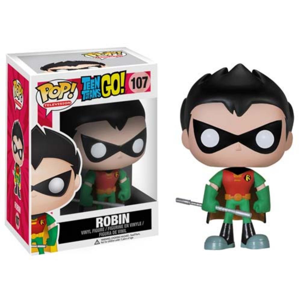 Funko POP TV: Teen Titans Go! - Robin Action Figure Collectible Toy for Fans & Collectors - Perfect for Display, Gifts, and Teen Titans Merchandise Collections