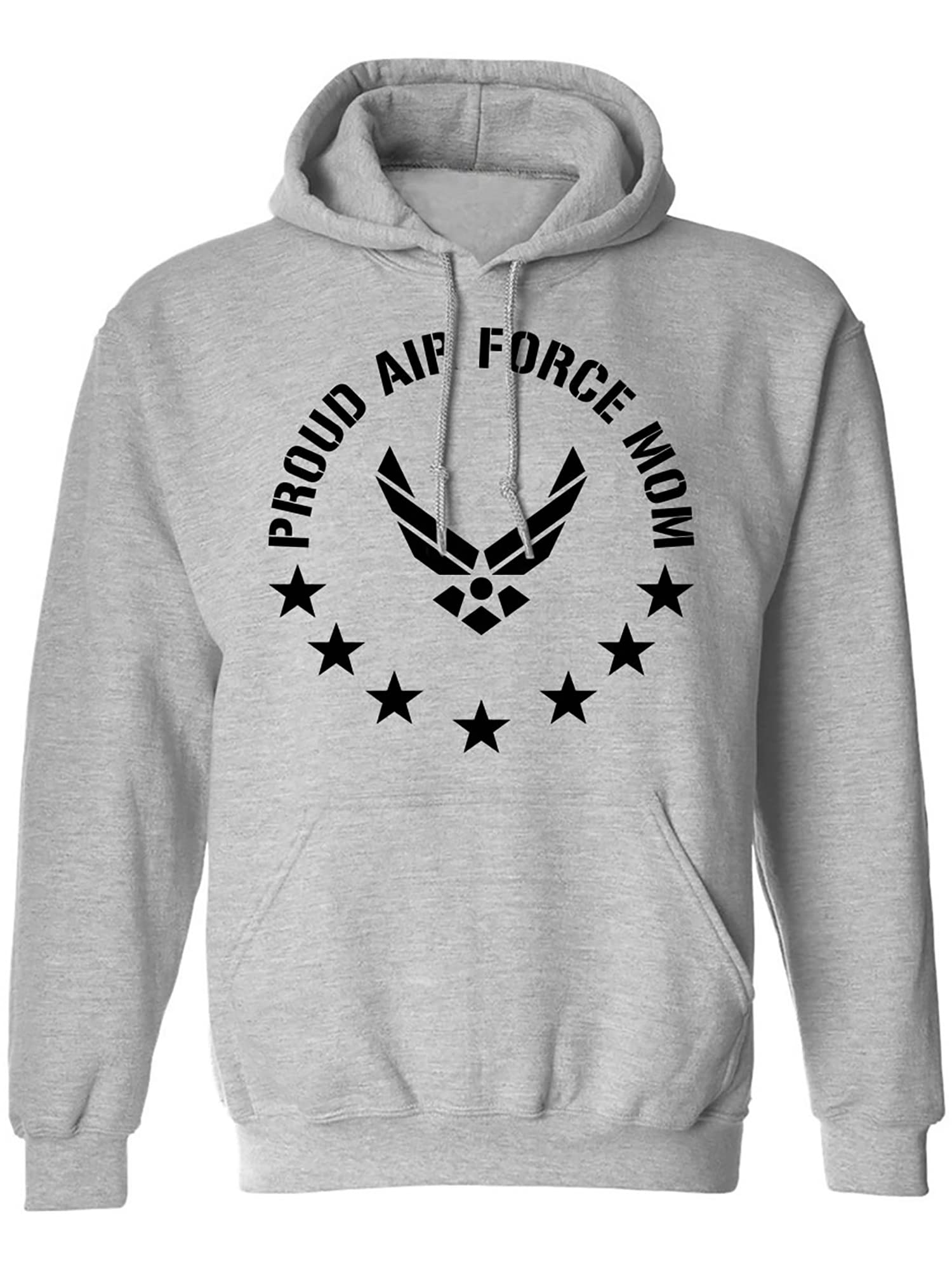 Proud Air Force Mom Hooded Sweatshirt - Comfortable Military Apparel for Mothers - Perfect for Military Family Events, Deployment Support & Everyday Wear