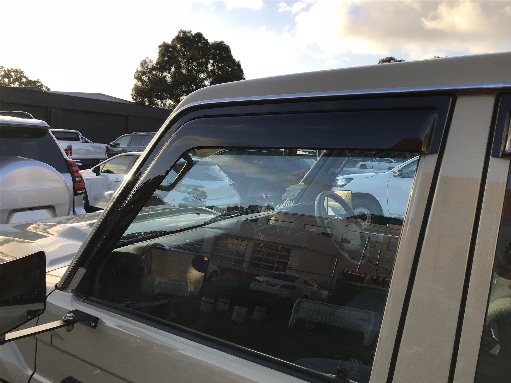 Premium Weather Shields for Toyota Land Cruiser 79 (LC79) - Durable Wind & Rain Deflectors for Off-Road Adventures & Daily Commute