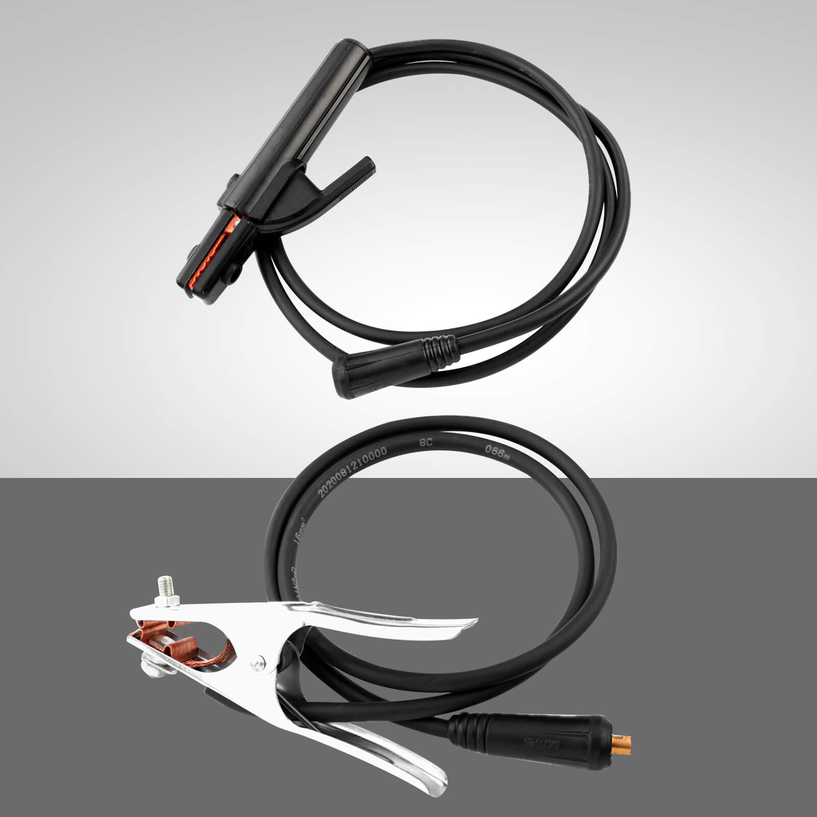 SSimder Professional Welding Electrode Holder & Ground Clamp Set - Heavy Duty Copper Clamp for Arc Welding - Perfect for DIY Projects, Metal Fabrication & Home Repairs