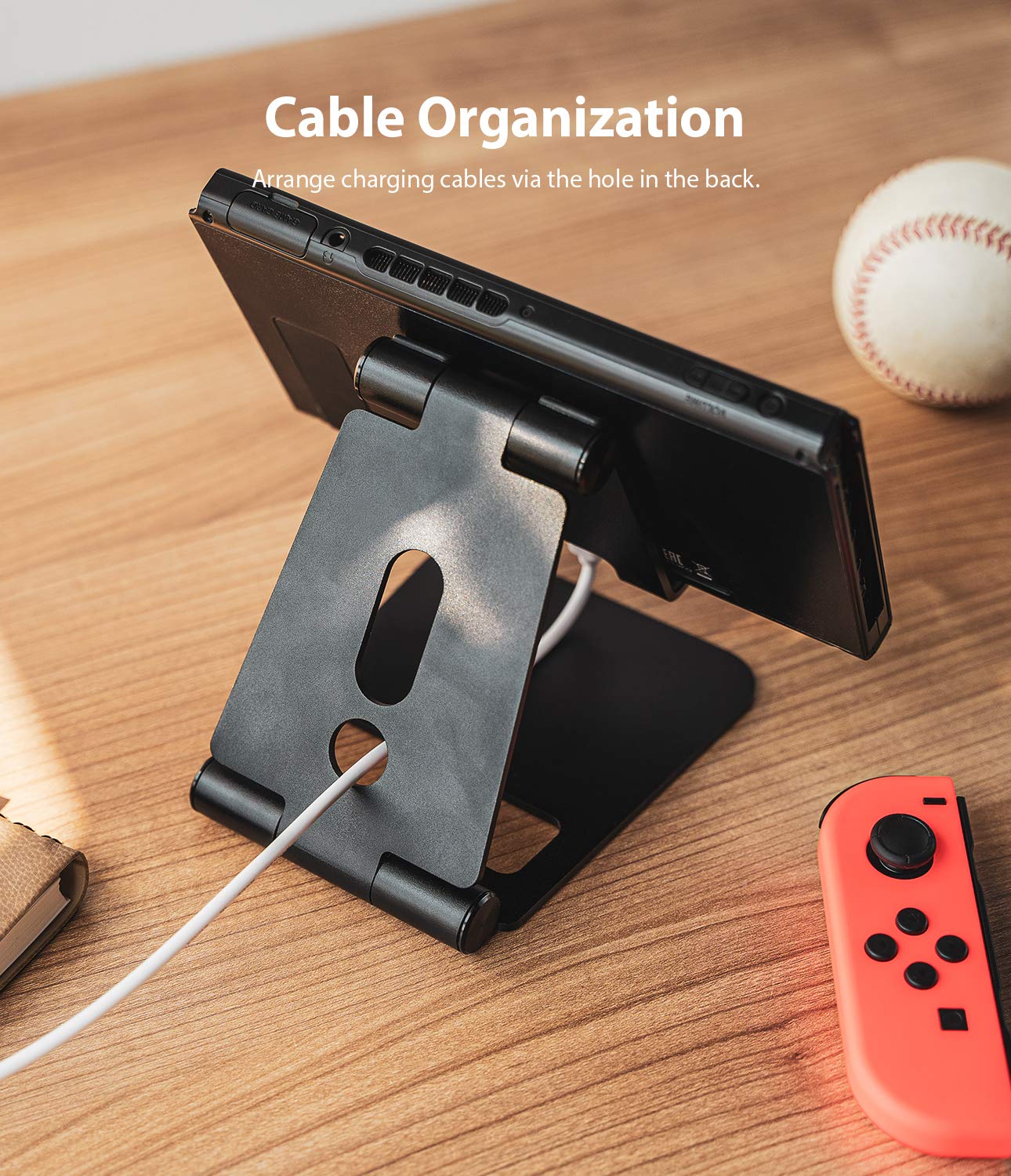 Ringke Super Folding Stand for Nintendo Switch - Portable Multi-Angle Adjustable Playstand & Holder Dock - Perfect for Gaming, Travel, and Tabletop Play