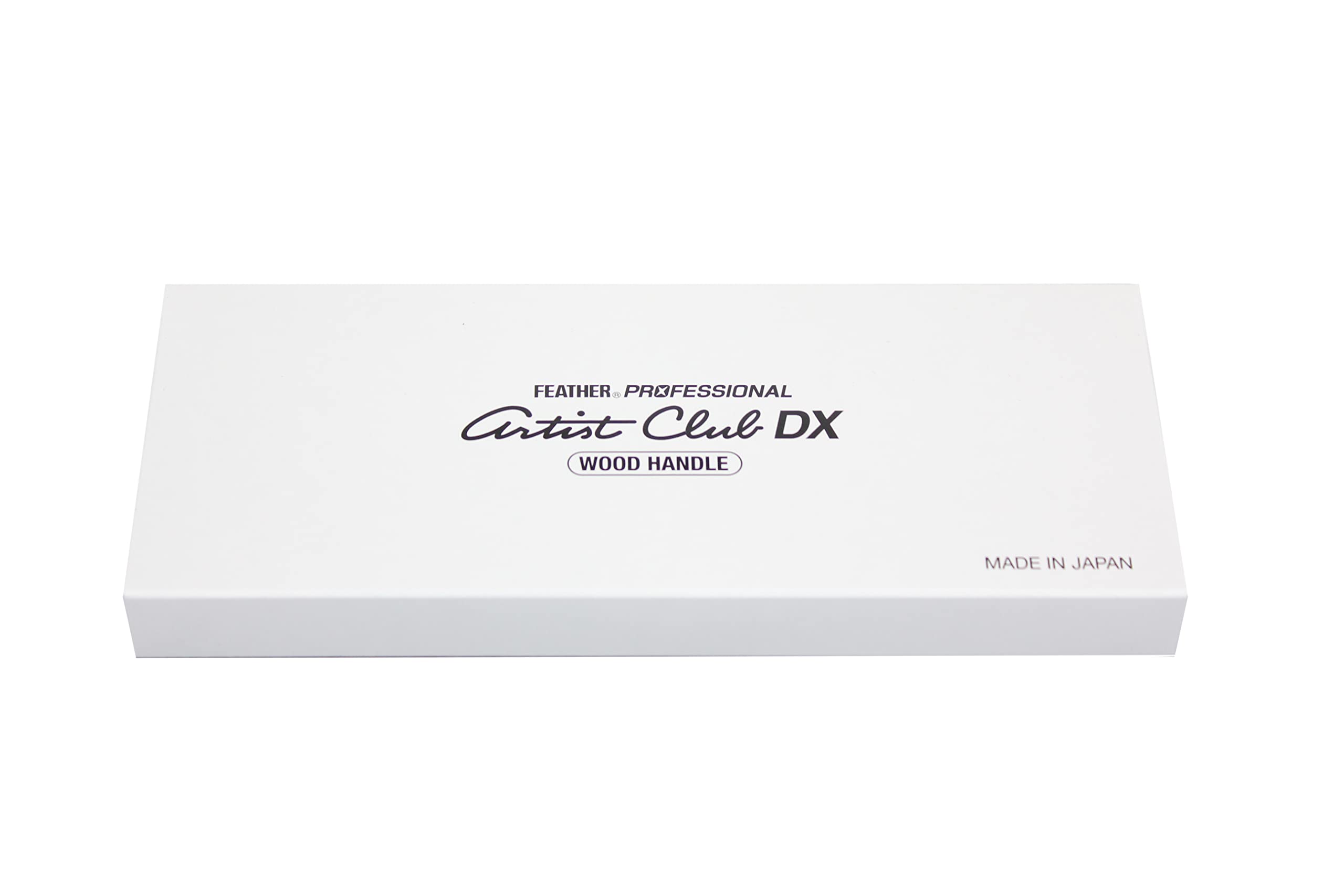 Feather Artist Club Wood DX Folding Handle Razor - Premium Japanese Straight Razor for Men's Shaving & Grooming - Perfect for Barbershop & Home Use