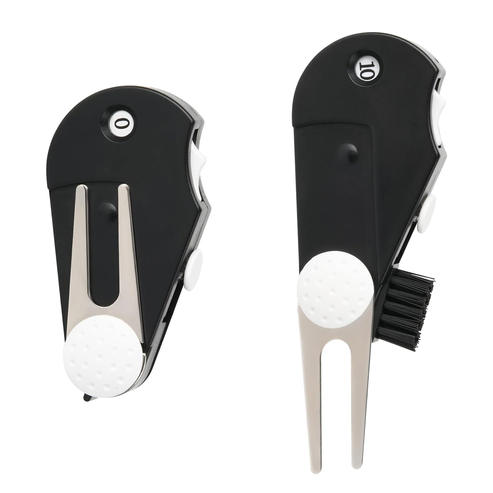 Premium 5-in-1 Metal Foldable Golf Divot Tool with Ball Marker - Durable Golf Accessories for Men & Women - Perfect for Repairing Greens, Practice Sessions and Golf Gifts