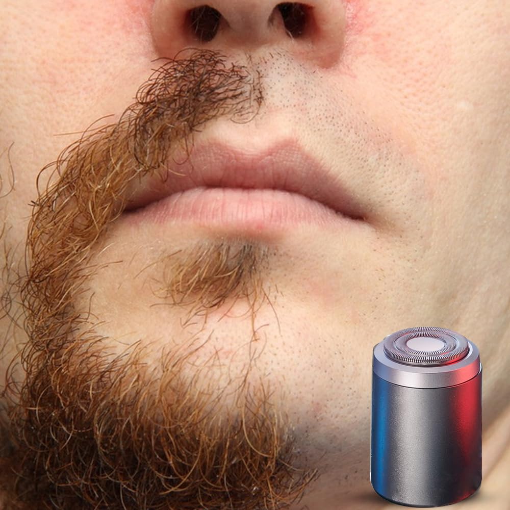 2024 Upgraded Mini Electric Shaver for Men & Women - USB Rechargeable, Waterproof, Portable Pocket Travel Shaver - Perfect for Home, Office & On-the-Go Grooming (Purple)
