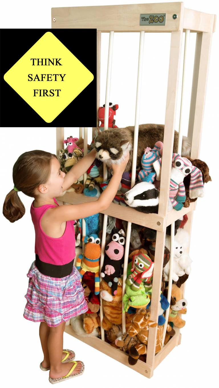 Zoo Stuffed Animal Storage Cage - Plush Toy Organizer Holder for Kids' Room Decor & Nursery Organization | Perfect for Stuffed Animal Display & Toy Storage Solutions