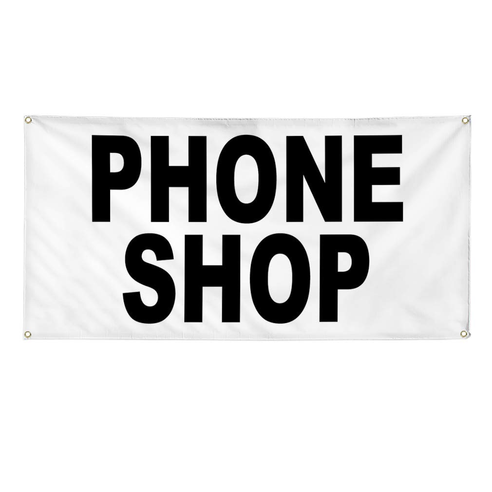 Vinyl Banner - Multiple Sizes (60x144 Inches) | Weatherproof Outdoor Sign for Retail, Phone Shops & Industrial Use | Heavy-Duty Yard Sign with 10 Grommets | Perfect for Storefronts, Events & Construction Sites