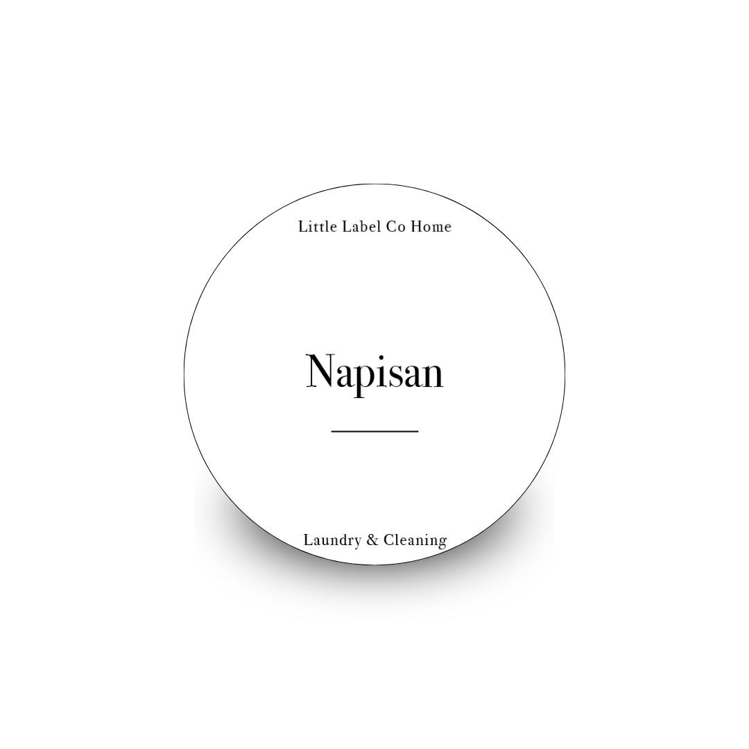 Custom Laundry & Cleaning Labels - 6 Pack Waterproof Stickers for Clothes, Linens & Organizing - Perfect for Home, Laundry Room & Daycare Organization