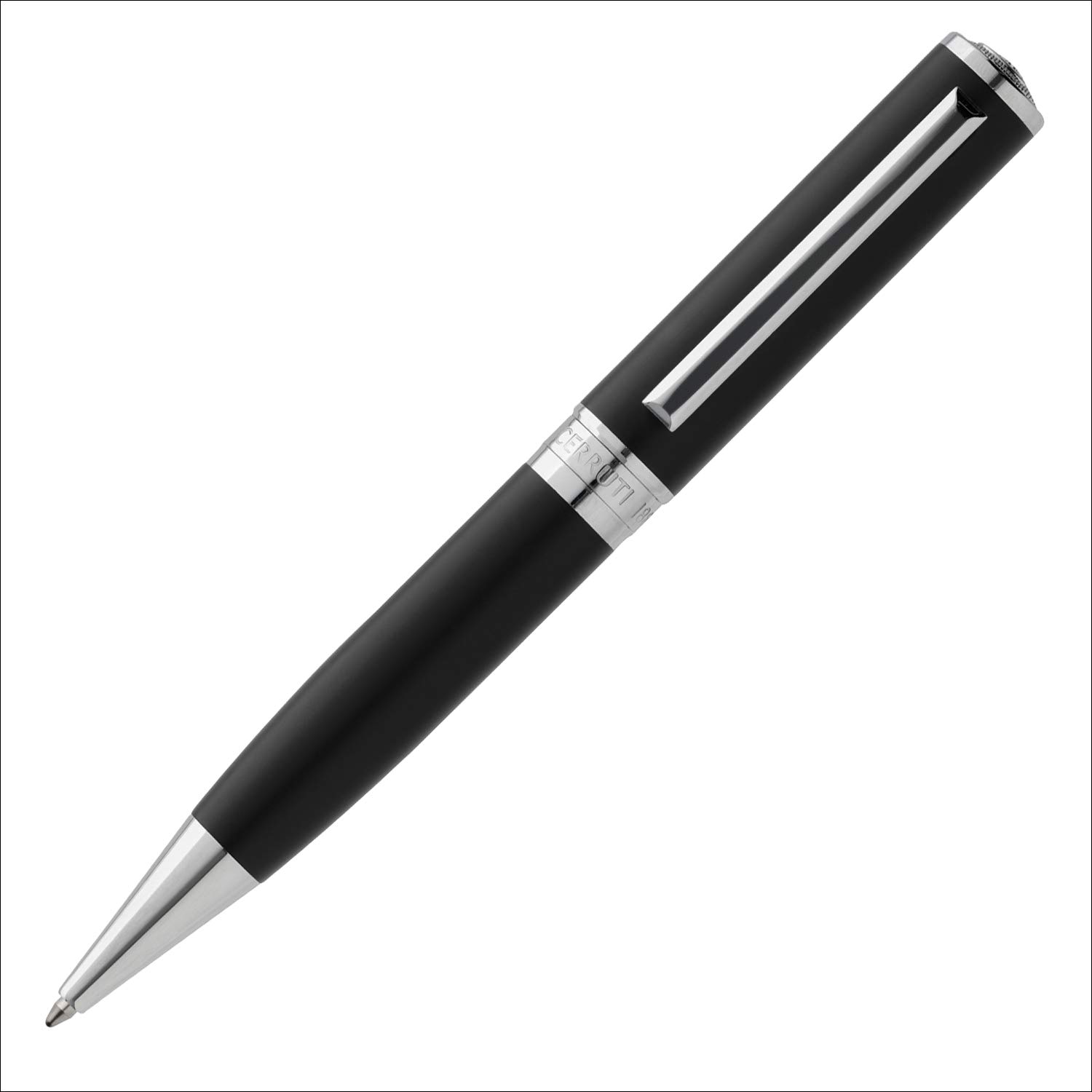 Cerruti 1881 Luxury Ballpoint Pen - MOTLEY Collection | Premium Writing Instrument with Smooth Blue Ink | Elegant Gift Box (Black) | Perfect for Office, Business Meetings & Executive Gifts