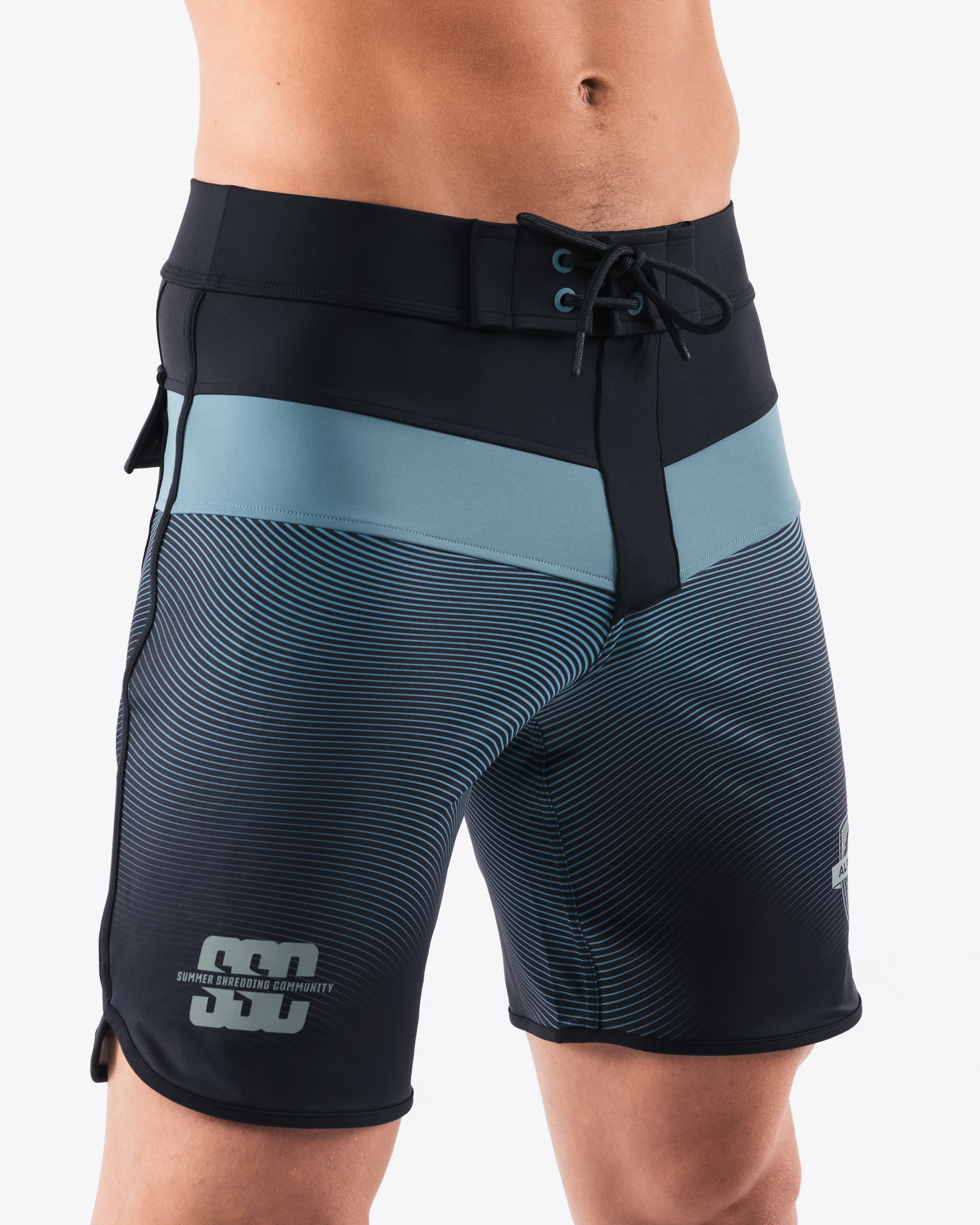 Premium SSC Boardshorts for Men - Black Stone Color - Swim, Surf & Beachwear for Active Lifestyles