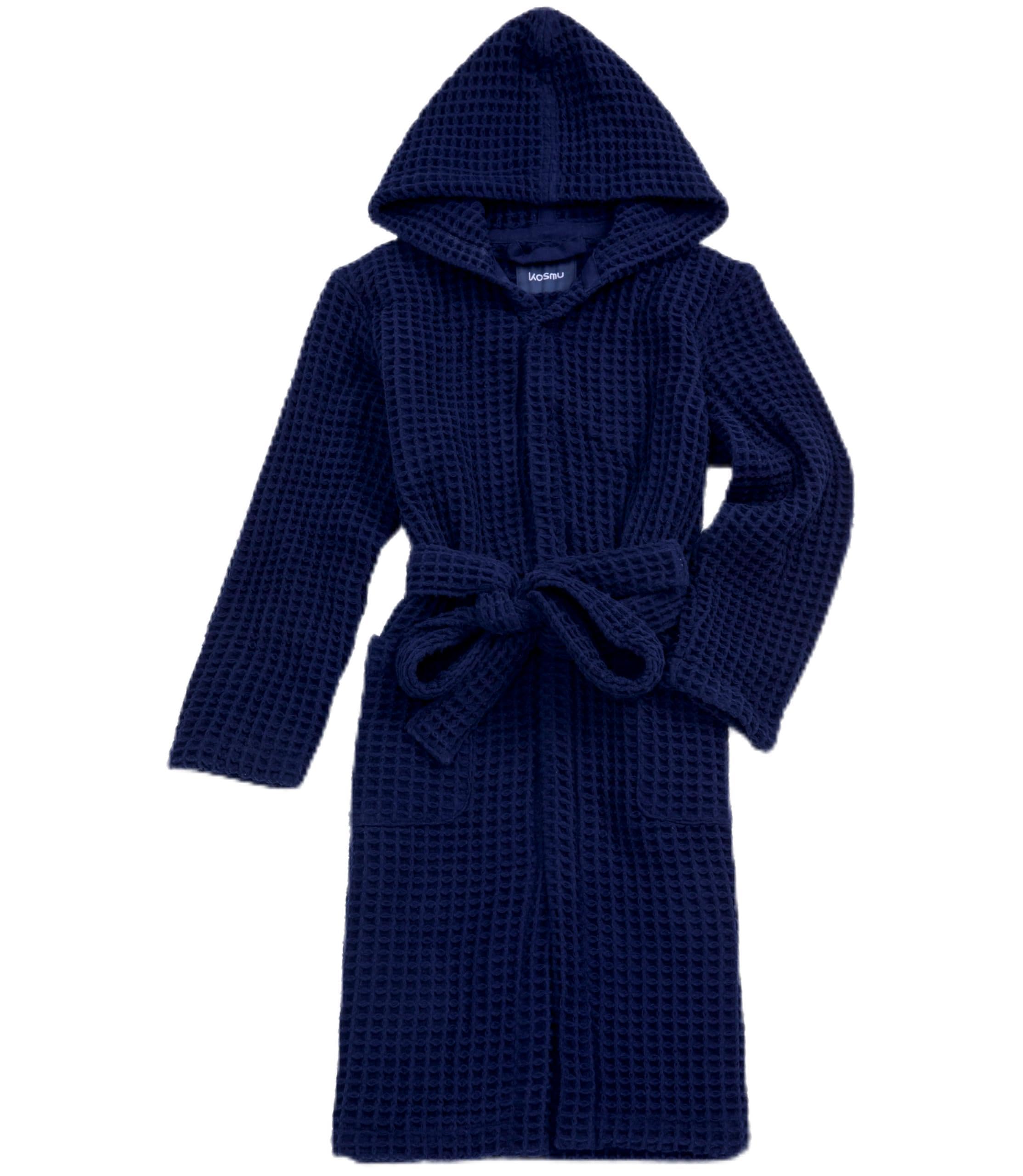 Premium Unisex Hooded Bathrobe - Japanese Cotton Waffle Weave with Silk Infusion for Luxury Spa & Hotel Experience | Perfect for Home Relaxation, Spa Days & Resort Getaways