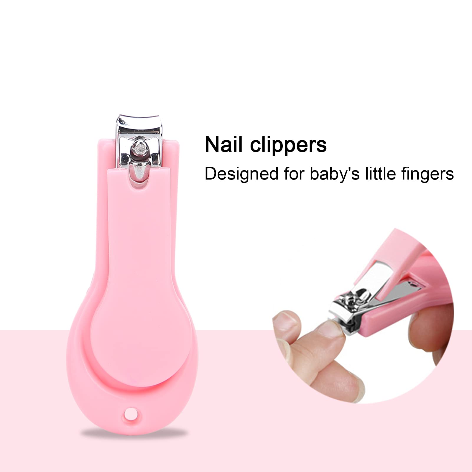 Safe & Gentle Baby Nail Clippers Set - Newborn Infant Toddler Nail Care Kit with Rounded Scissors & Nail File - Perfect for Newborns 0-24 Months - Ideal for Baby Grooming & Safe Nail Trimming at Home