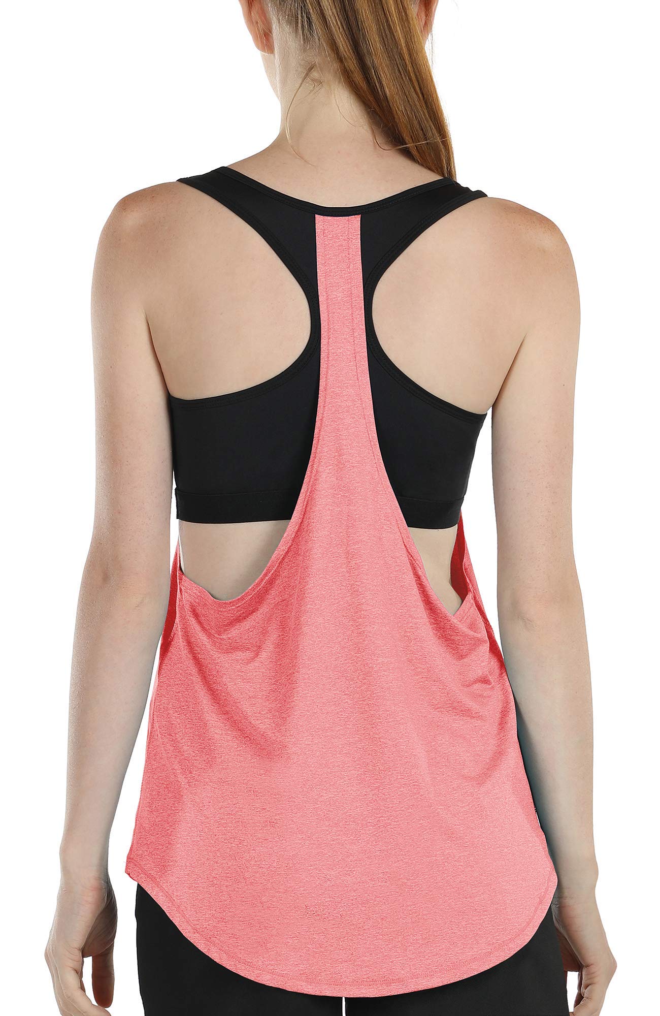 Icyzone Women's Workout Tank Tops with Built-in Bra - Breathable Athletic Running Yoga Shirts for Gym, Fitness & Activewear | Perfect for Yoga, Running & Training
