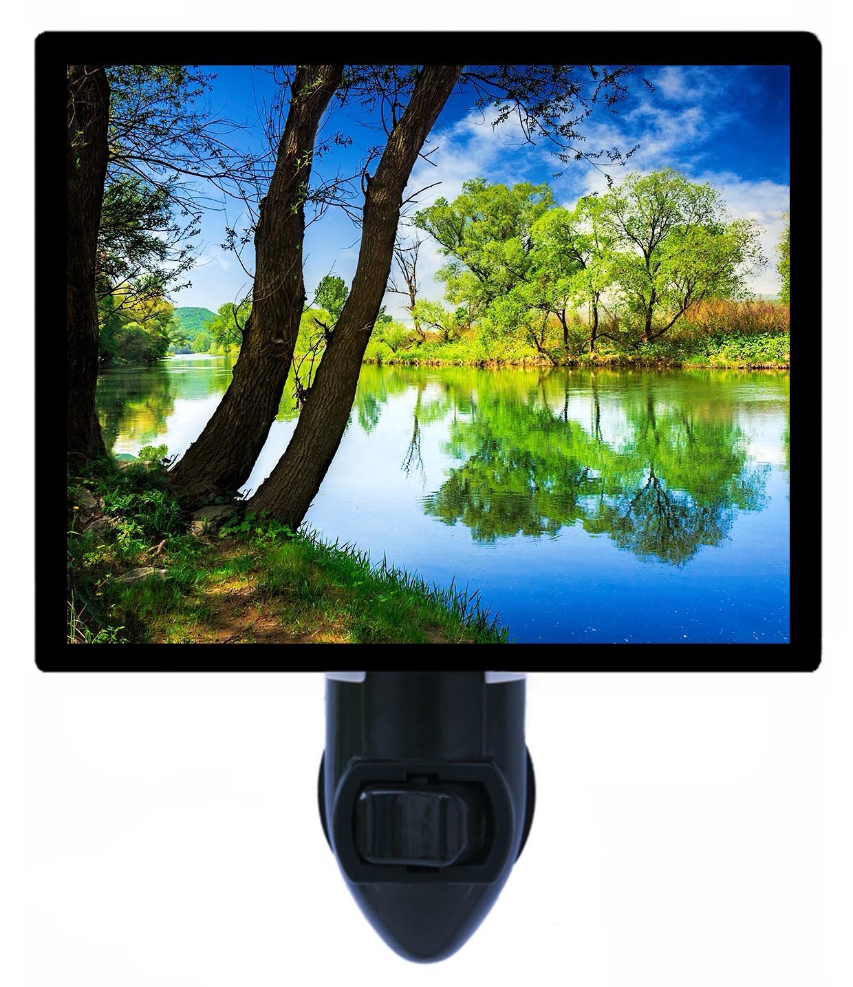 Forest River LED Night Light - Soothing River Bank & Trees Design for Kids & Adults - Perfect for Bedroom, Nursery, or Relaxation