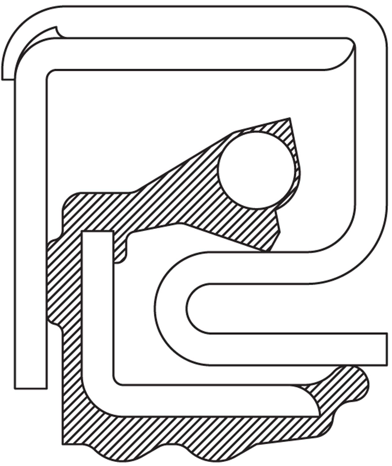 National 370119A Oil Bath Seal - Heavy Duty Oil Seal for Automotive & Industrial Applications - Perfect for Engines, Pumps, and Machinery Maintenance