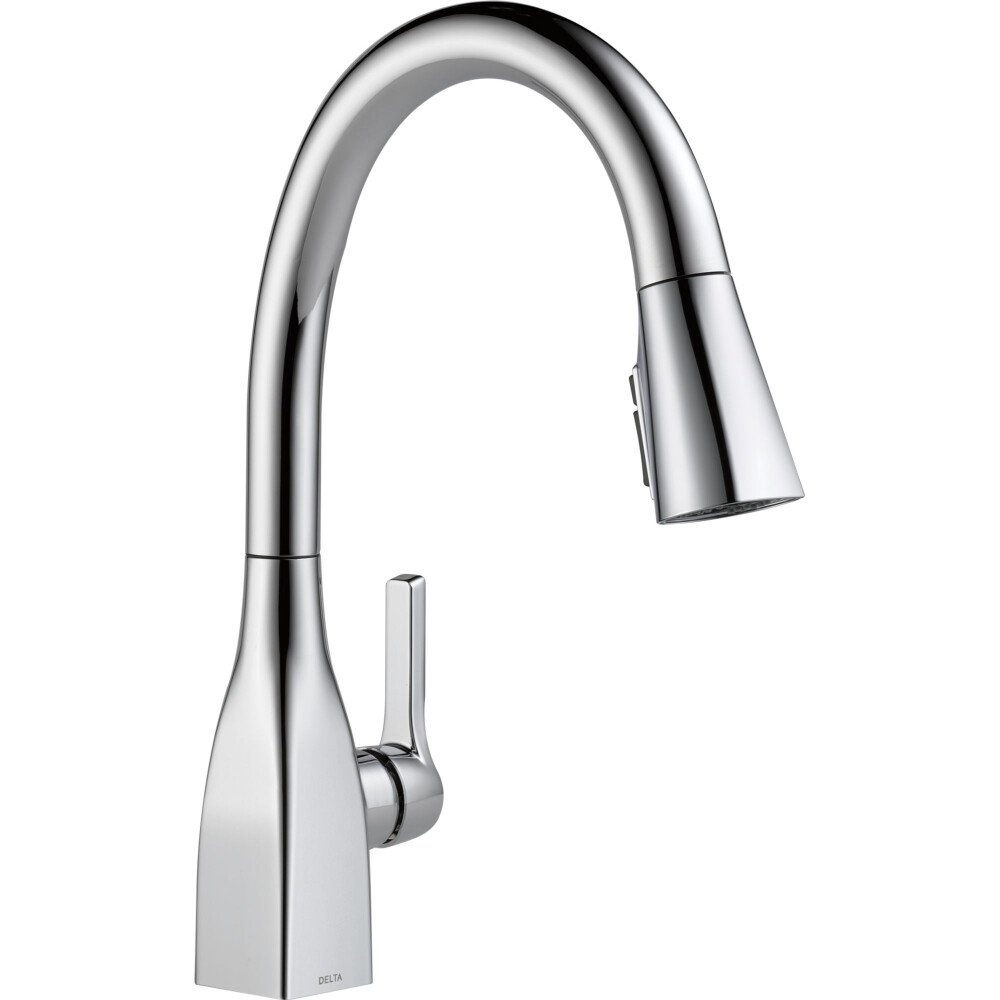 Delta Mateo 9183-DST Chrome Pull Down Kitchen Faucet with Magnetic Docking Spray Head - Modern Single Handle Sink Faucet for Easy Dishwashing & Food Prep - Perfect for Home Kitchens & Restaurant Use