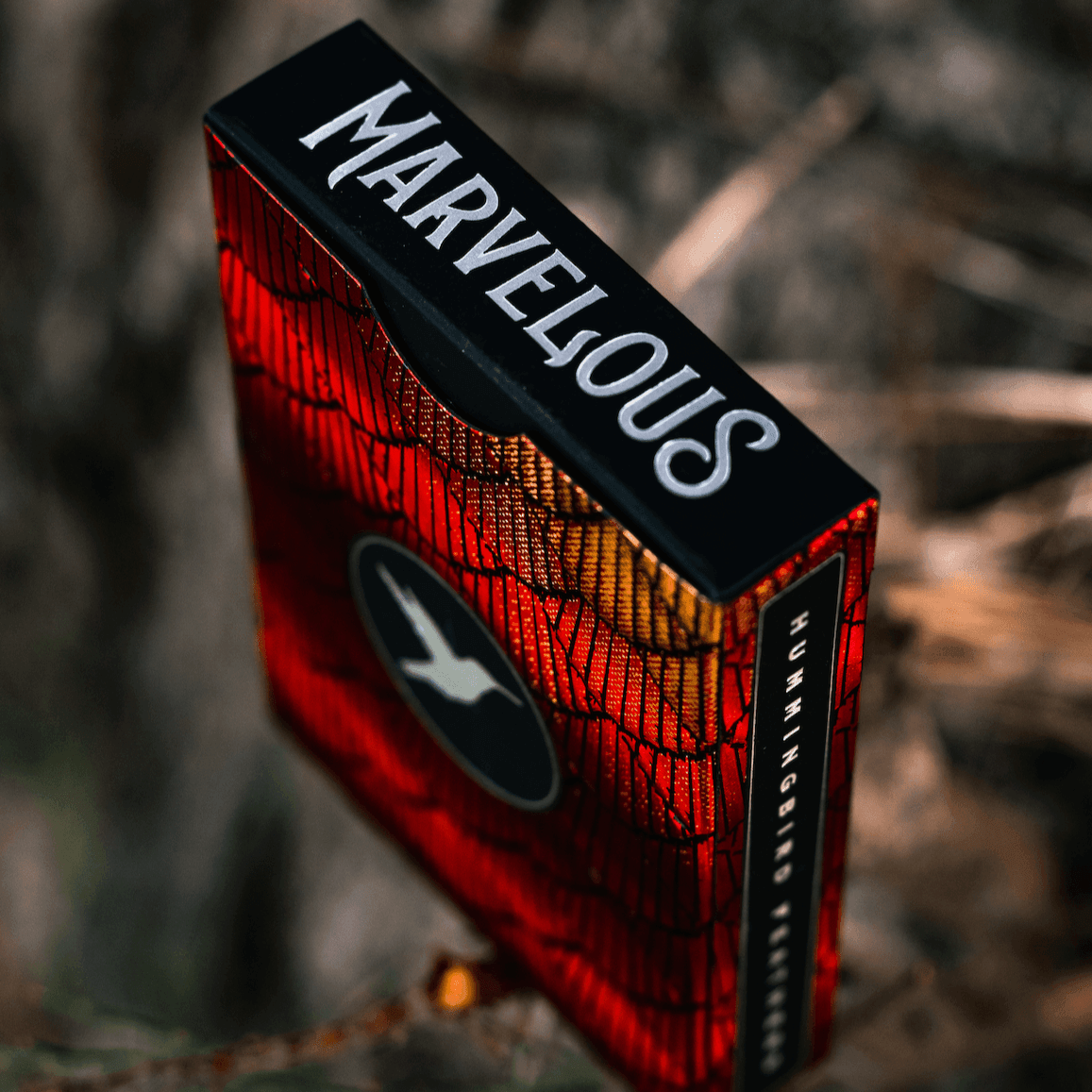 Premium Red Marvelous Hummingbird Feathers Playing Cards - Elegant Deck for Poker, Magic Tricks & Collectors | Perfect for Game Nights, Gifts & Cardistry
