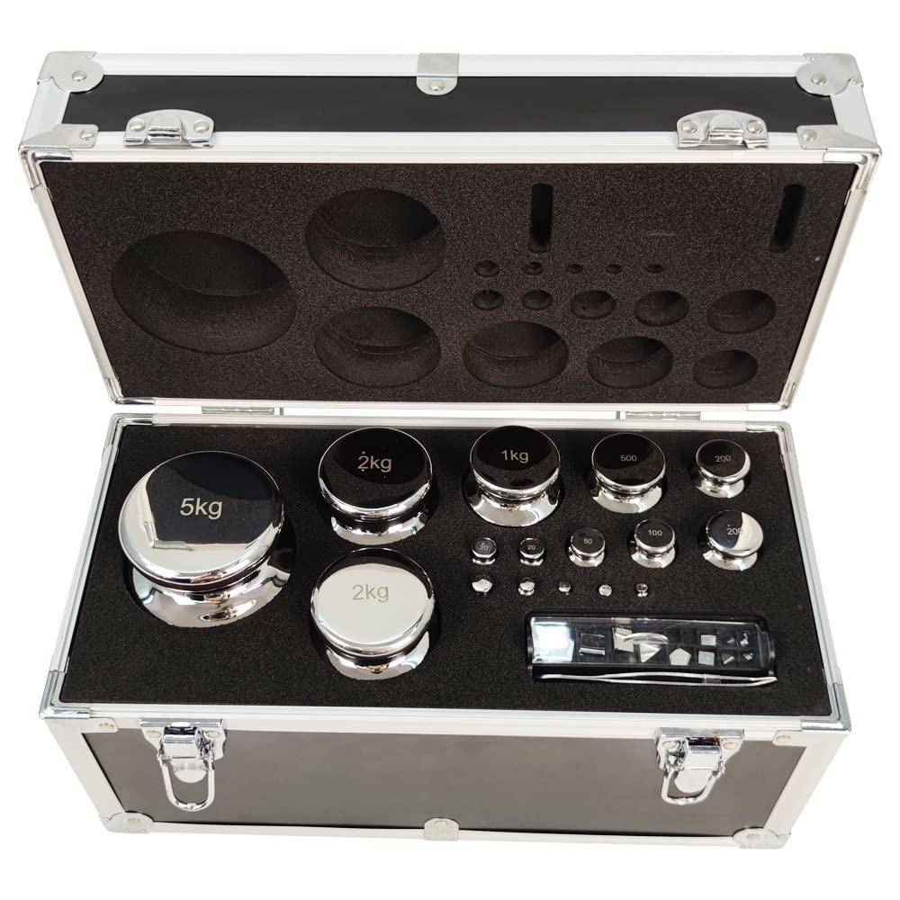 INTBUYING 28pcs F1 Grade Calibration Weights Set (1mg-5kg) - Stainless Steel Precision Scale Weights with Tweezers for Digital Scales, Jewelry Scales & Laboratory Balances | Perfect for Jewelers, Pharmacists & Scientific Measurements