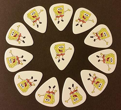 SpongeBob SquarePants Guitar Picks - 12-Pack | Buy 3 Get 1 Free (Mix & Match) | Perfect for Guitarists & Collectors | Great Gift for Music Lovers & SpongeBob Fans