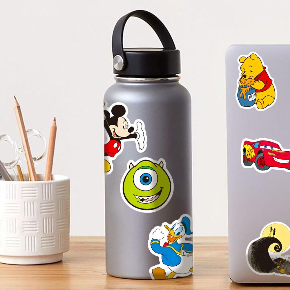 200Pcs Disney Princess Stickers Pack - Cute Cartoon Character Stickers for Kids, Teens & Adults - Waterproof Decorative Stickers for Water Bottles, Laptops, Luggage & DIY Crafts - Perfect for School, Parties & Scrapbooking