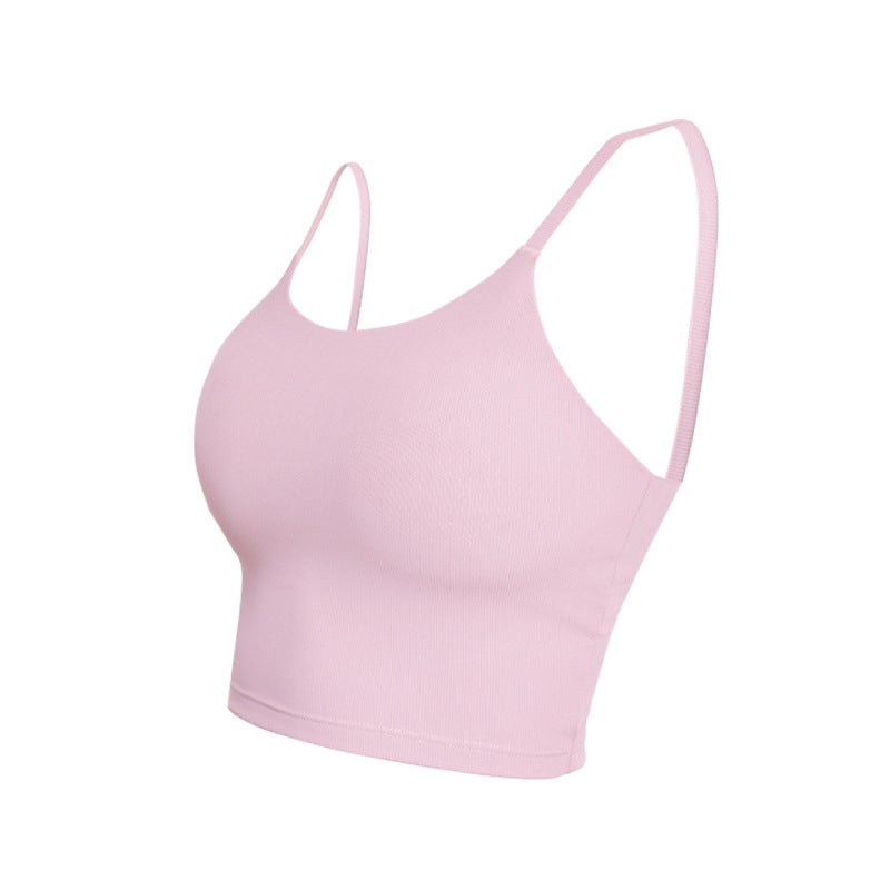 ZASUWA Women's Solid Color Ribbed Bras - Comfortable Wirefree Support for Everyday Wear, Yoga & Lounge