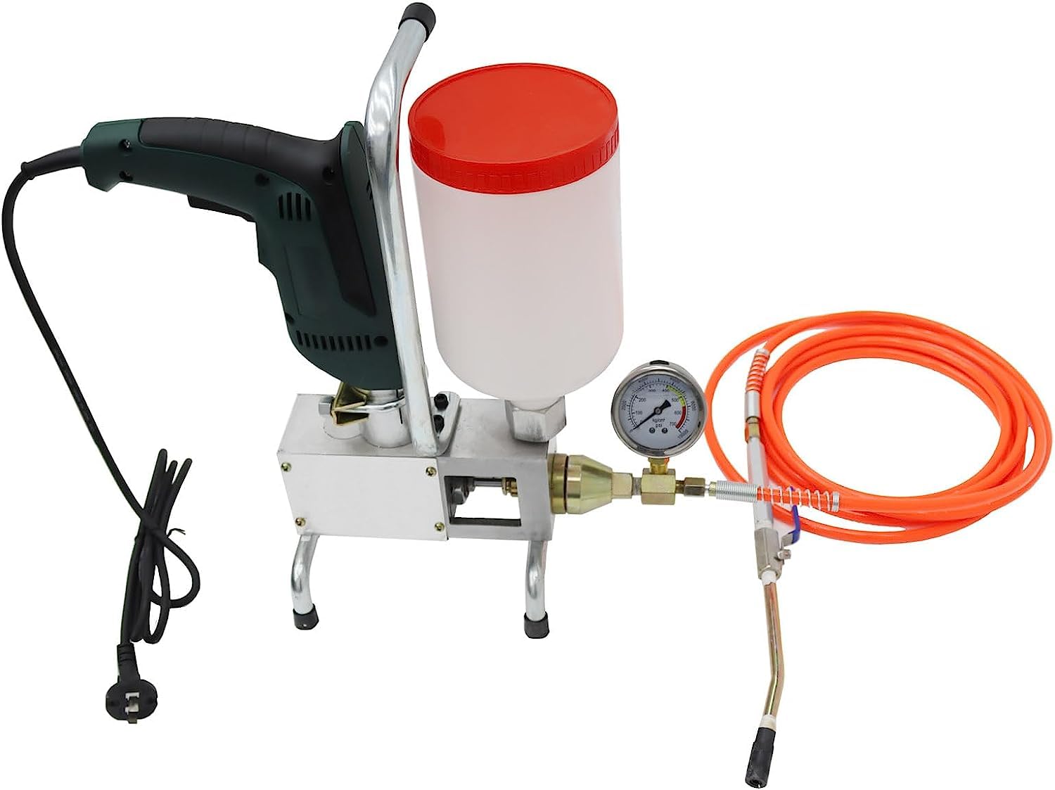 INTBUYING 110V Electric High Pressure Grout Injection Pump - 650W Mortar Plugging Machine for Building Crack Filling & Wall Repair | Perfect for Concrete Foundation Sealing, Tile Grouting, and Structural Waterproofing