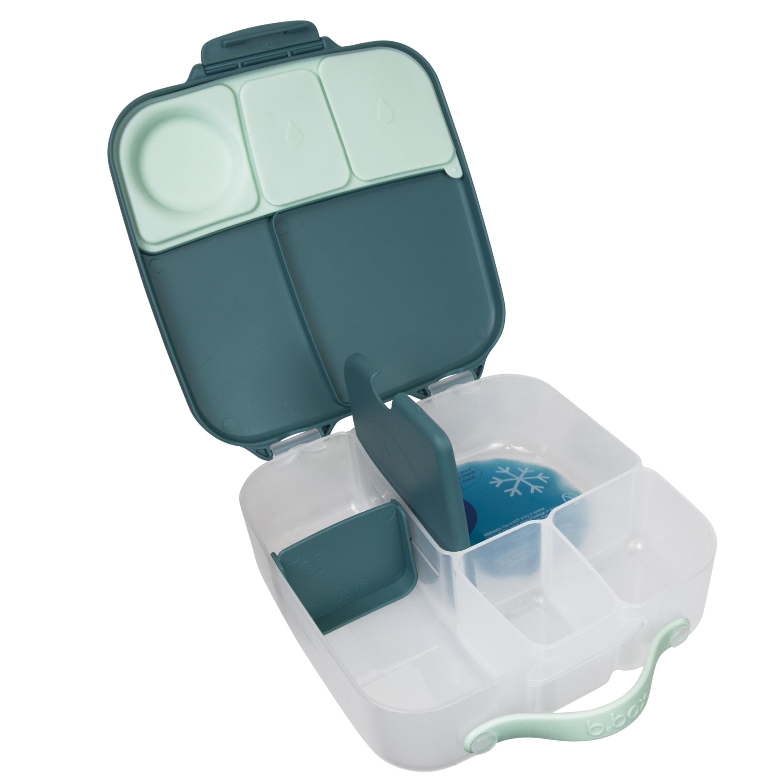 Bento Lunch Box for Kids - Large 8.5 Cup Capacity with 4 Compartments (2 Leak-Proof), Removable Divider & Gel Pack | Perfect for School, Picnics & Travel | Ideal for Big Eaters Age 3+ | Durable Kids Lunch Container