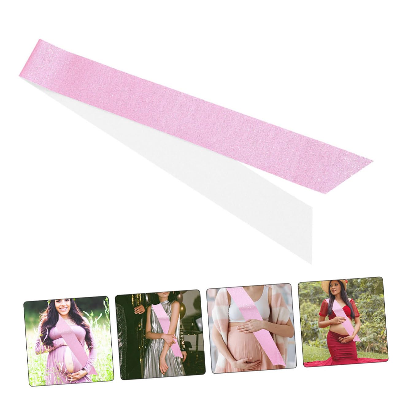 VICASKY 12 Pcs Pregnancy Shoulder Sash for Women - Plain Bridal Party Sash, Bachelorette Accessories, DIY Blank Sash for Wedding, Bridesmaid & Baby Shower Decorations - Perfect for Maternity Photos, Gender Reveals & Special Events
