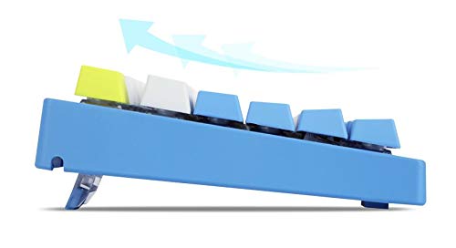 ABKO Hacker K990 V3 Skymoon Mechanical Gaming Keyboard - 45G Capacitive Non-Contact Switch, Cherry MX Compatible, White Backlit LED, Waterproof Design, 104 Key (English/Korean Layout) - Perfect for Esports, Office Work & Programming