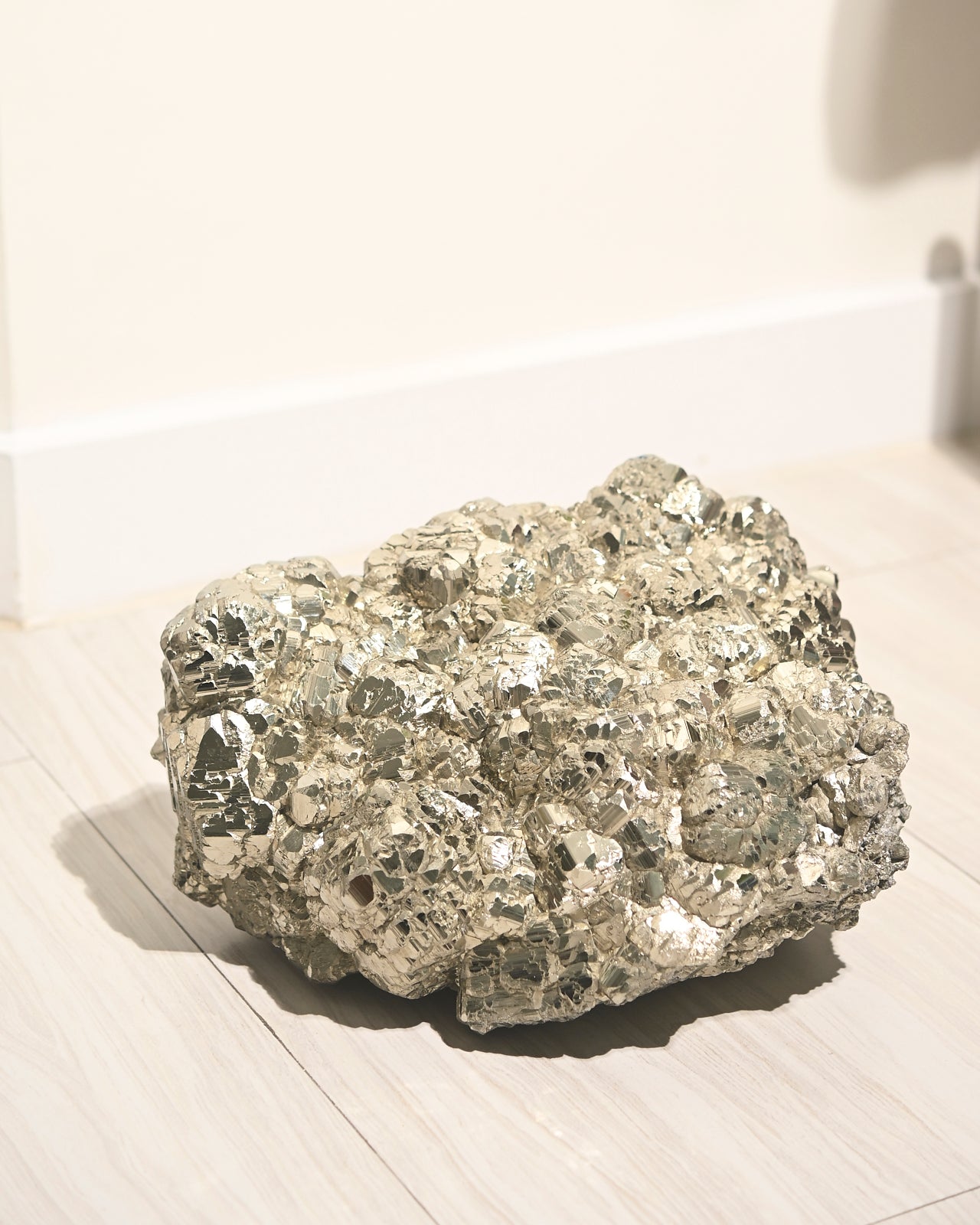 44lb Natural Pyrite Cluster - Large Raw Pyrite Specimen for Mineral Collectors & Home Decor | Perfect for Display, Healing Crystals & Feng Shui Decorations