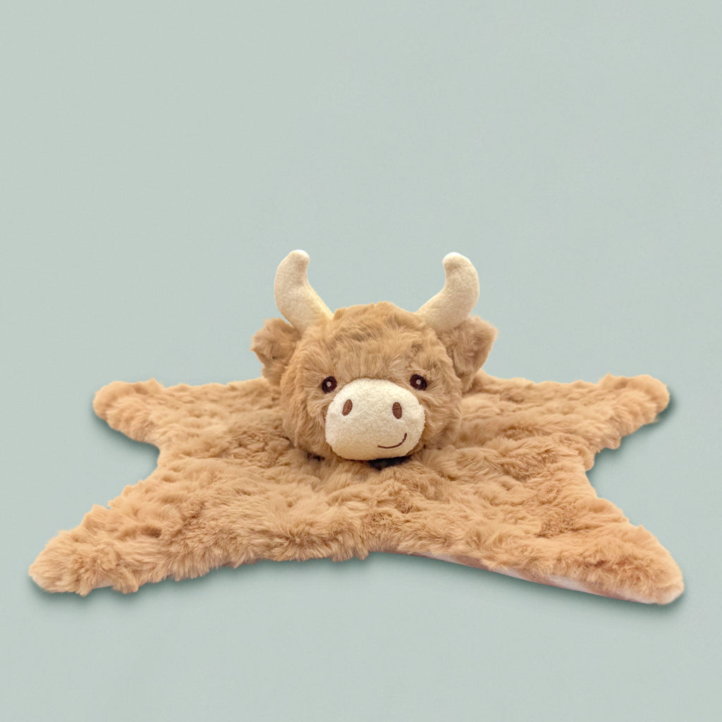Adorable Harriet Highland Cow Plush Toy & Comfort Blanket Gift Set - Perfect for Babies, Kids & Nursery Decor