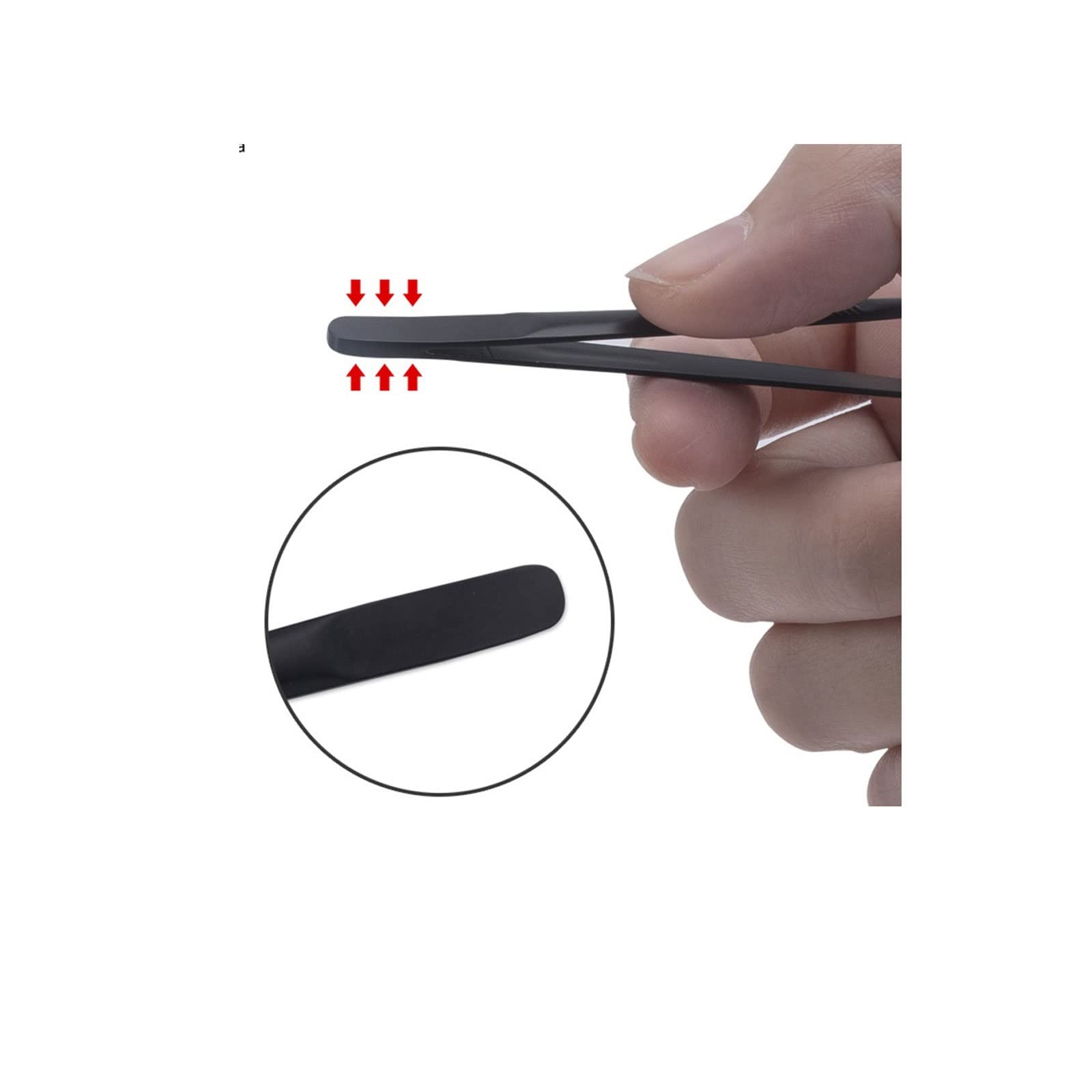 Premium Stainless Steel Hair Removal Tweezers - Slant Tip Eyebrow & Mustache Tweezer for Precise Plucking - Professional Beauty Makeup Tool for Eyebrow Shaping & Facial Hair Removal - Perfect for Home Salon Use & Travel Grooming Kit
