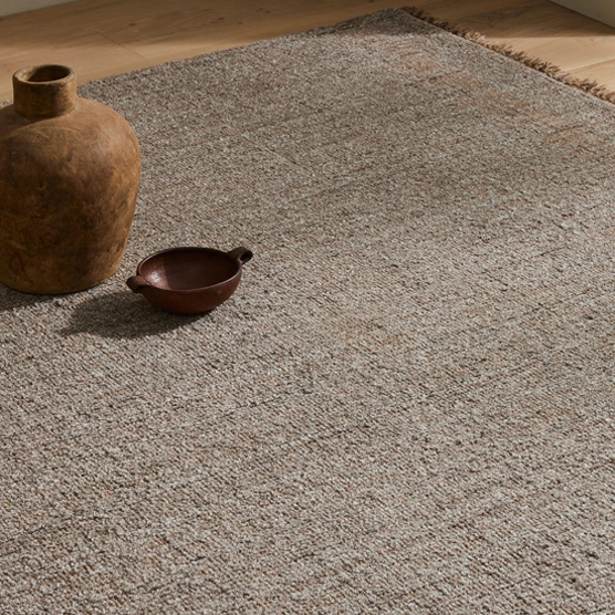 Premium Puglia Floor Rug in Taupe - 200cm x 300cm (6.5ft x 9.8ft) Soft Plush Area Rug for Living Room, Bedroom & Home Decor