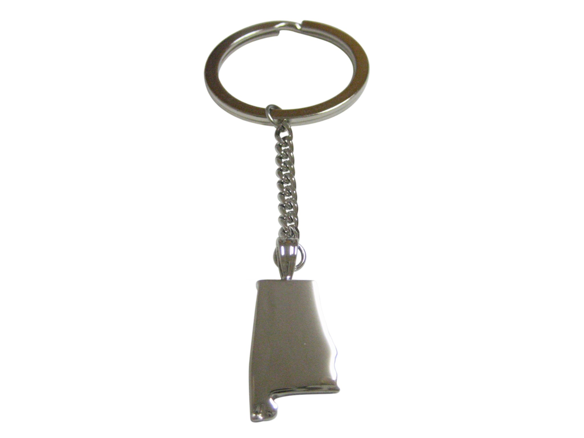 Kiola Designs Alabama State Map Shape Pendant Keychain - Unique Souvenir Gift for Travelers & Locals - Perfect for Keys, Bags & Backpacks