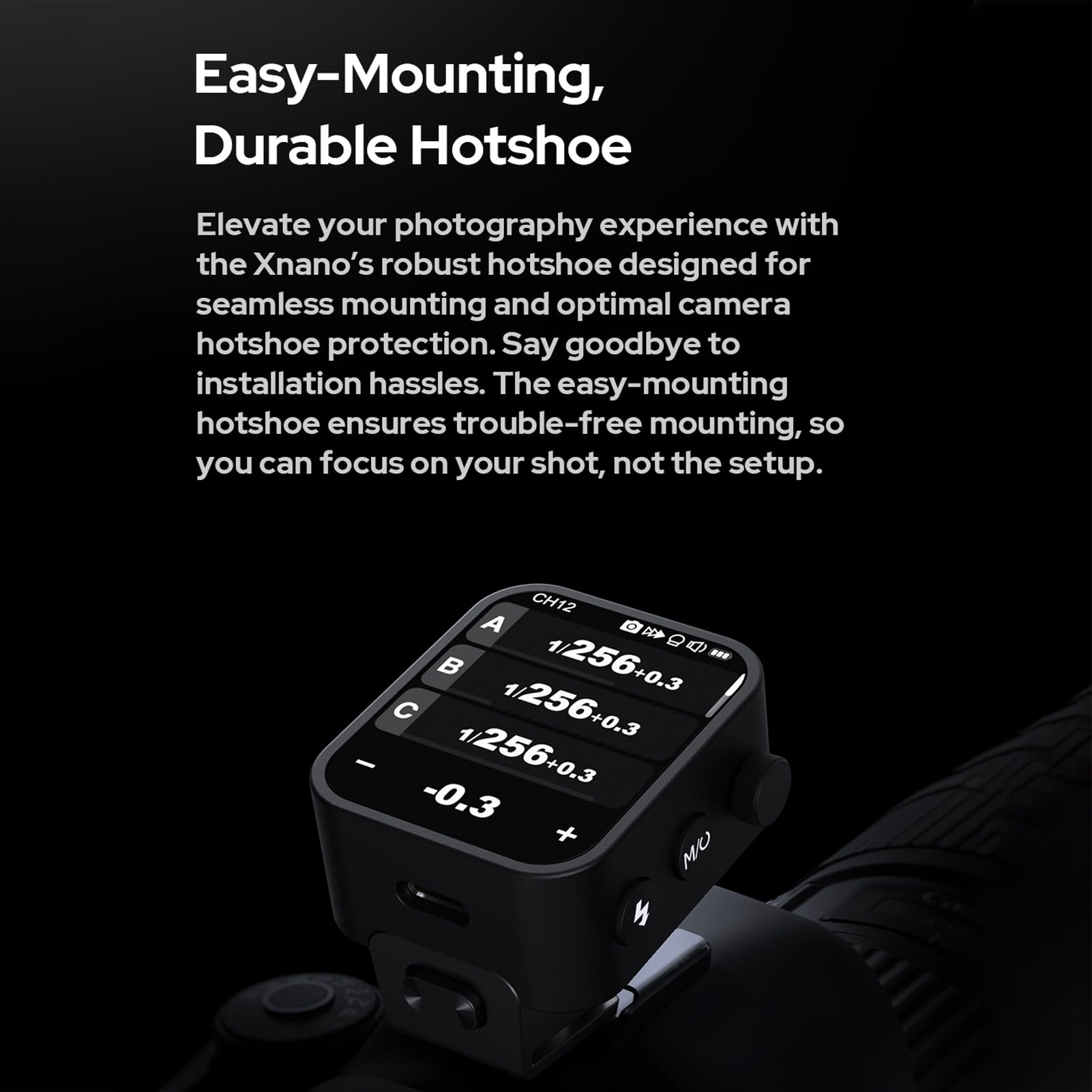 Godox X3C 2.4G Wireless Flash Trigger Transmitter for Canon Cameras - TTL Autoflash, Large OLED Touchscreen, 32 Channels, 16 Groups, USB Port - Perfect for Studio Photography, Wedding Shoots & Outdoor Flash Photography