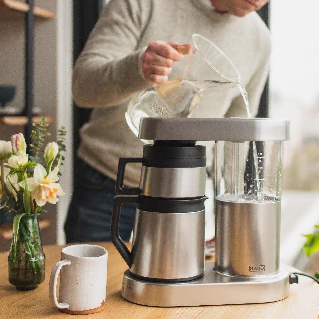 Ratio Six Drip Coffee Maker - Premium Stainless Steel Coffee Machine for Home & Office | Perfect for Morning Brews, Entertaining Guests & Daily Coffee Rituals
