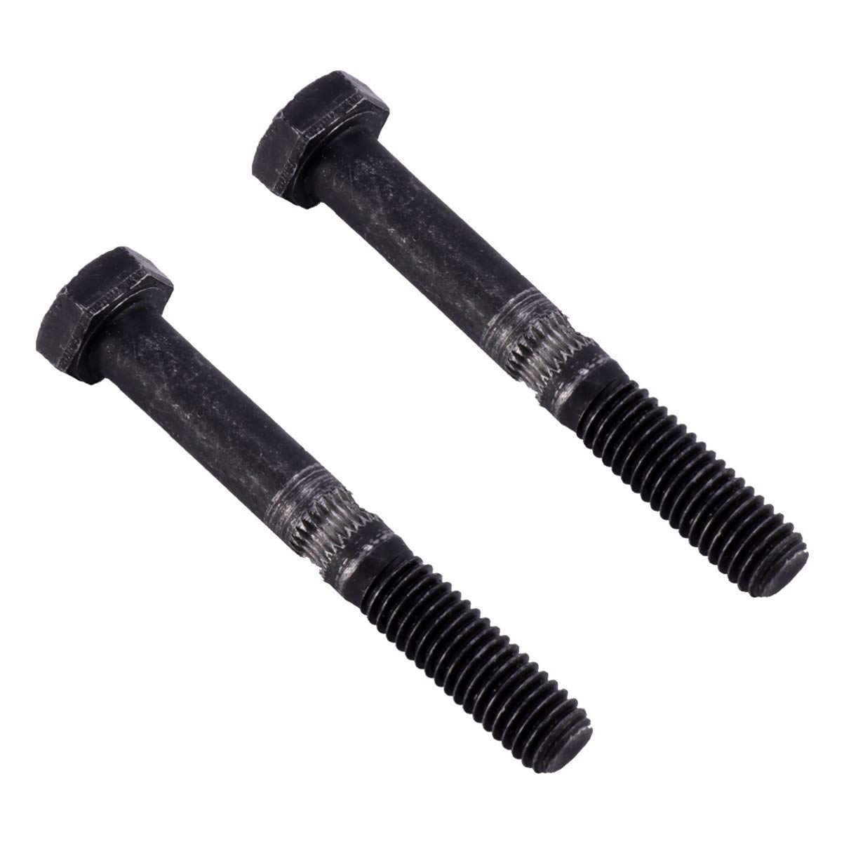 2pcs Extruder Wire Shaft & Silk Cord Caulking Tips Set - Black Metal Furniture Screws with Hobbed Bolt & 3-Fold Pocket Hole Design | Perfect for DIY Furniture Assembly, Woodworking Projects & Home Repairs