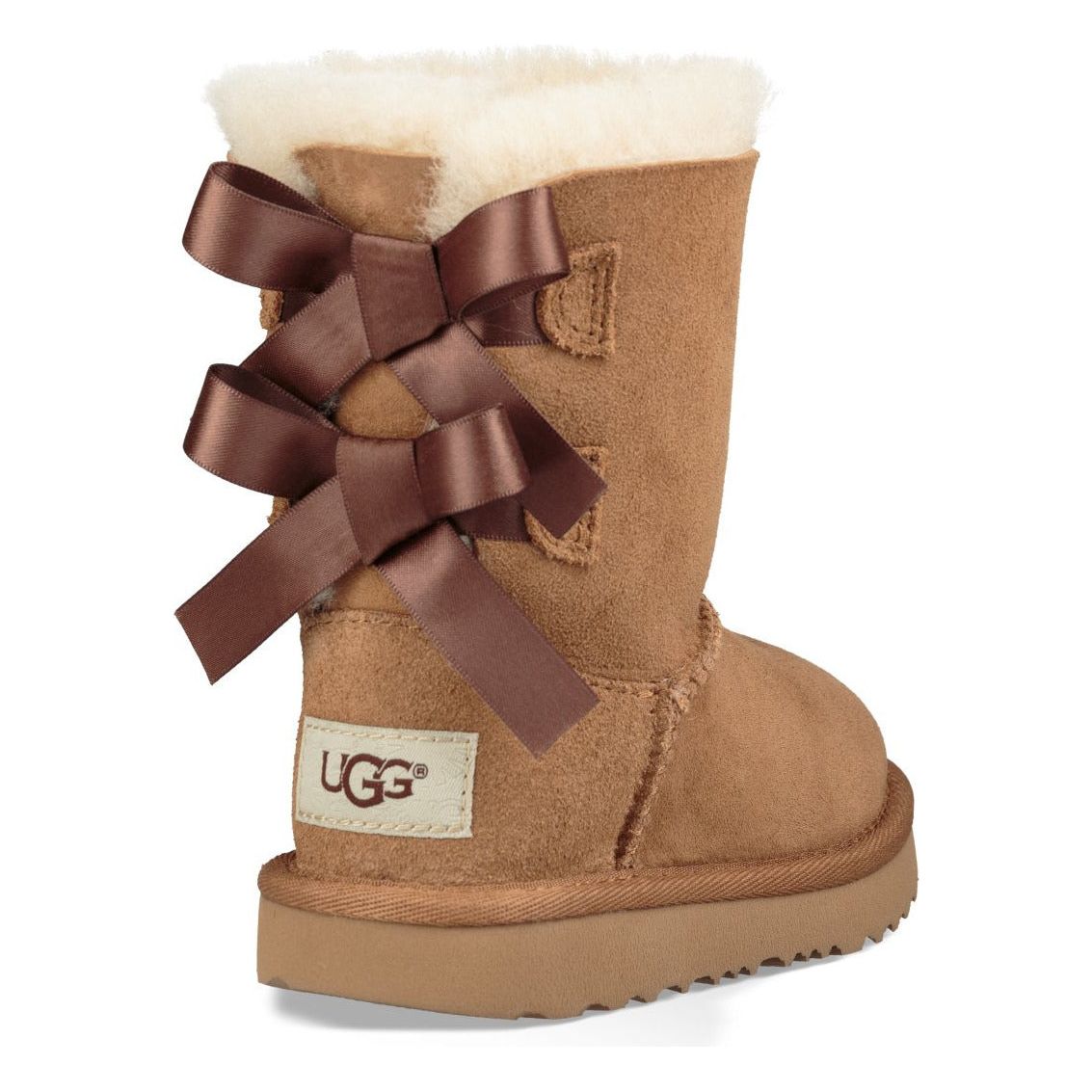 UGG Toddler's Bailey Bow II Boot in Chestnut - Warm Winter Snow Boots for Kids, Perfect for Outdoor Play & Cold Weather