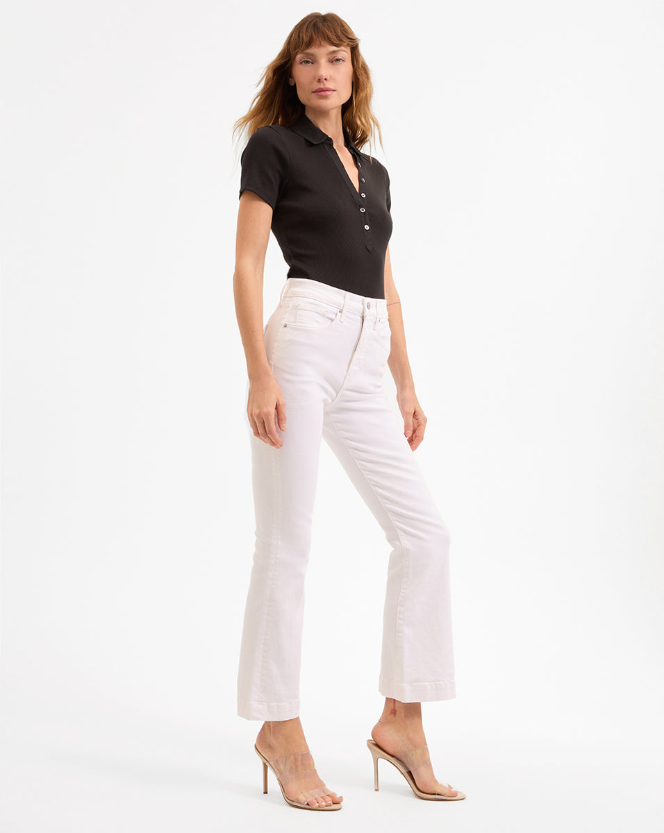Carson Kick Flare Jeans for Women - High Waist Stretch Denim Pants | Trendy Bootcut Style for Casual Wear & Night Out