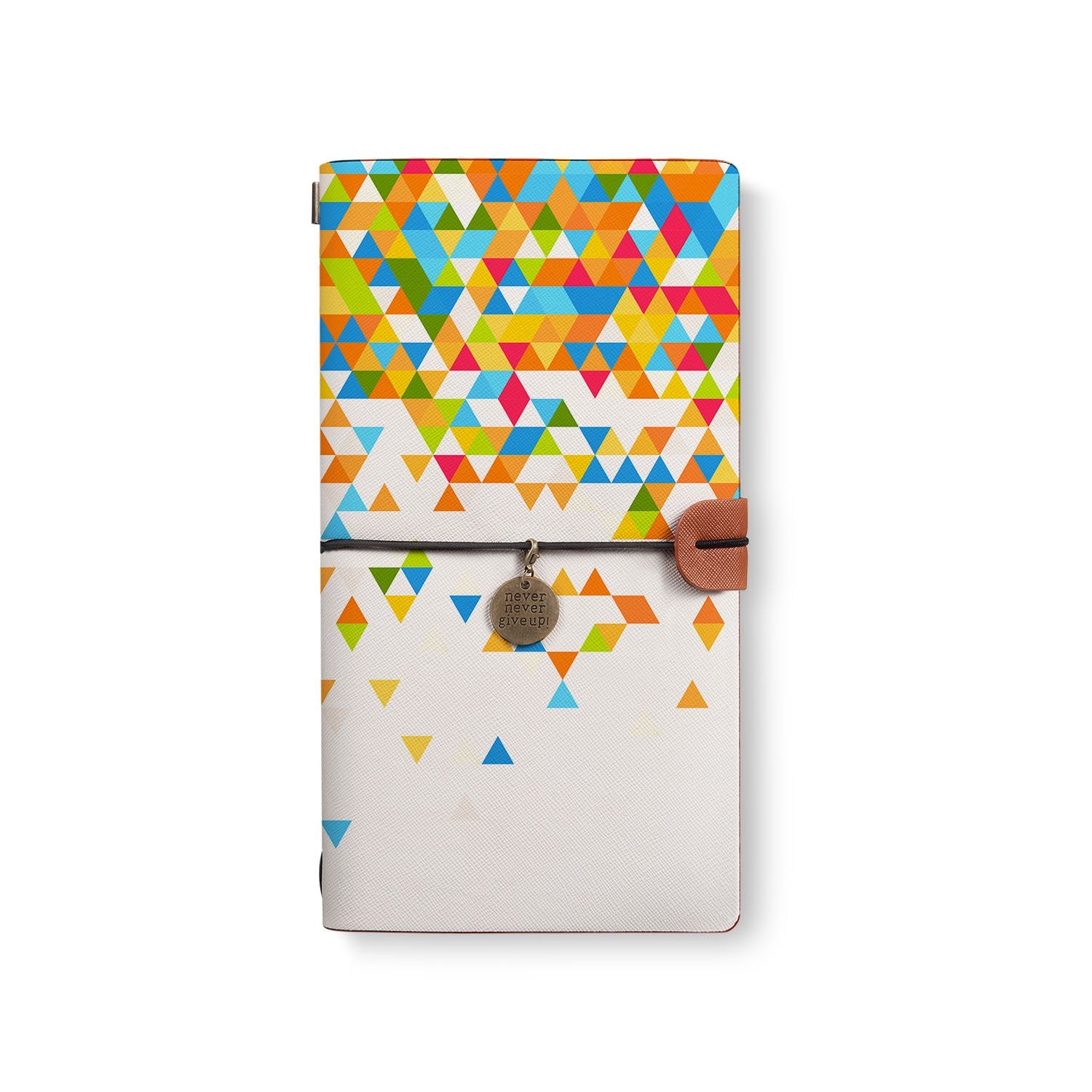 Premium Traveler's Notebook with Unique Geometry Pattern - Stylish Journal for Writing, Sketching & Note Taking - Perfect for Students, Artists & Travel Enthusiasts