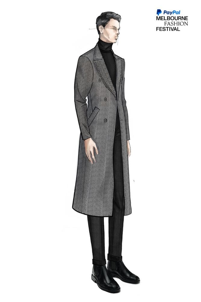 McPherson Long Coat & Black Jumbo Cord Como Trouser Set - Stylish Winter Outfit for Women | Office Wear, Formal Occasions & Evening Events