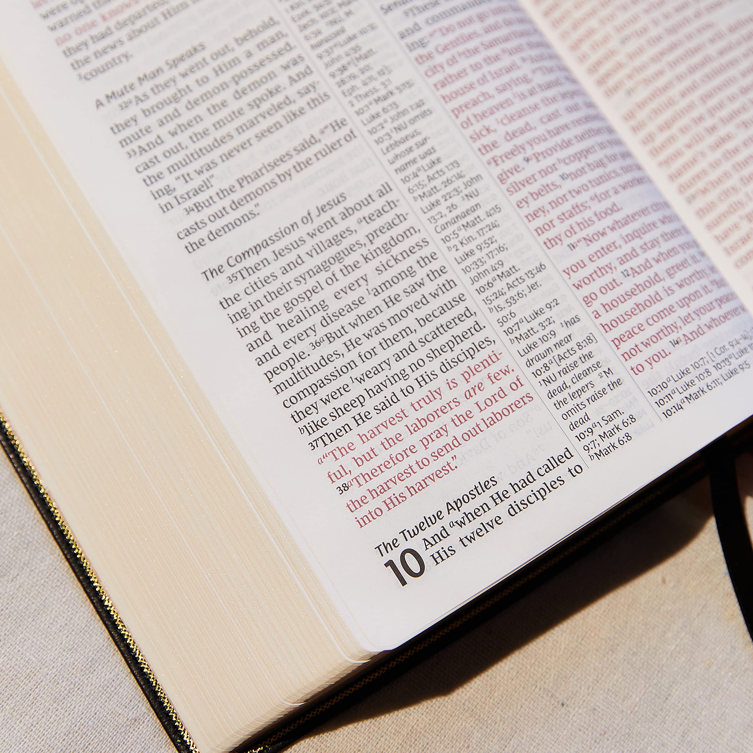 NKJV Giant Print Bible - Blue Leathersoft, Red Letter, Comfort Print for Easy Reading & Study