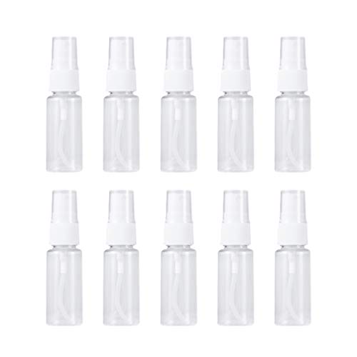 Tomaibaby 10-Pack 100ML Clear Spray Bottles - Portable Refillable Fine Mist Sprayer for Perfume, Essential Oils, Liquids & Aromatherapy - Travel Size Cosmetic & Beauty Spray Bottles - Perfect for Home, Salon, Travel & DIY Projects