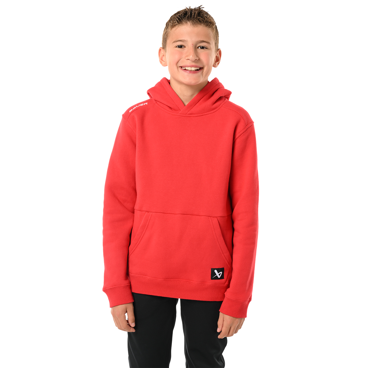 Bauer Team Ultimate Youth Hoodie - Warm & Comfortable Fleece Pullover for Boys & Girls - Perfect for School, Sports & Outdoor Activities