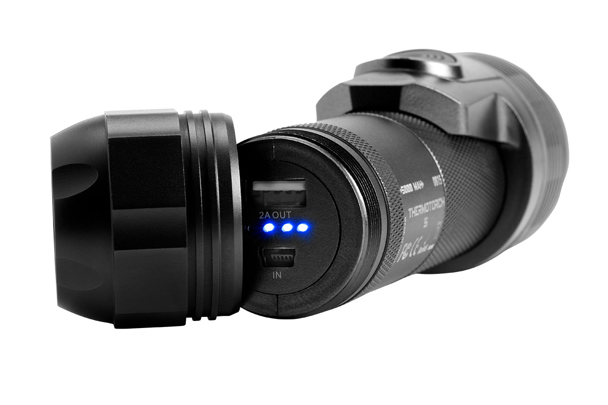 Celestron Elements ThermoTorch 5 - Black Hand Warmer & USB Charger - Perfect for Camping, Hiking, and Winter Outdoor Activities