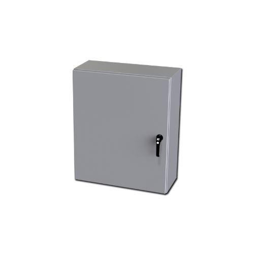 Enviroline Series Single Door Electrical Enclosures with 3-Point Locking Hardware - Weatherproof Outdoor & Indoor Use for Industrial Equipment Protection
