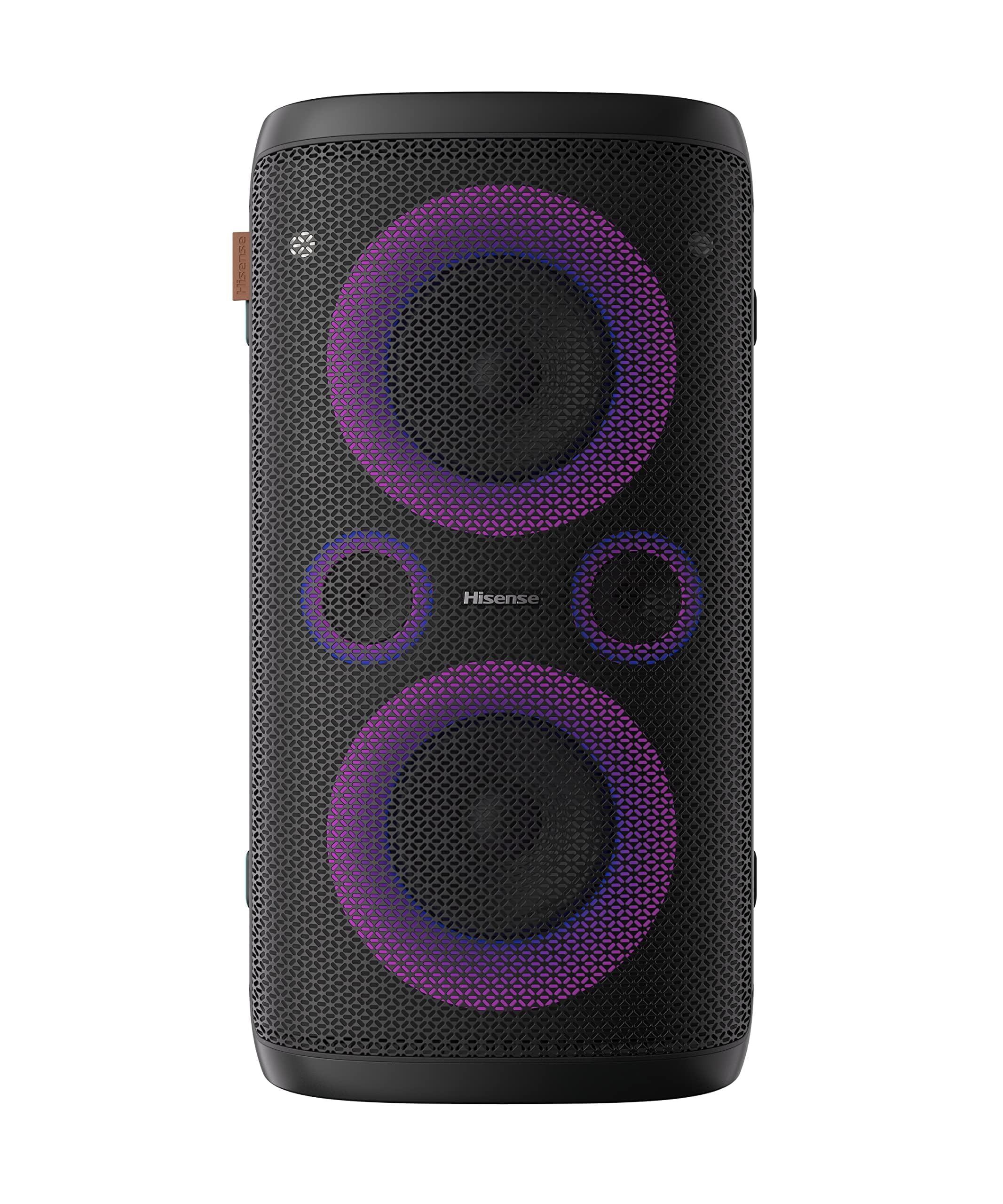 Hisense HP100 Wireless Party Speaker with Subwoofer - 300W 2.0CH Bluetooth 5.0, IPX4 Waterproof, 15-Hour Battery for Outdoor/Indoor DJ, Karaoke & Events - Perfect for Backyard BBQs, Pool Parties & Home Entertainment